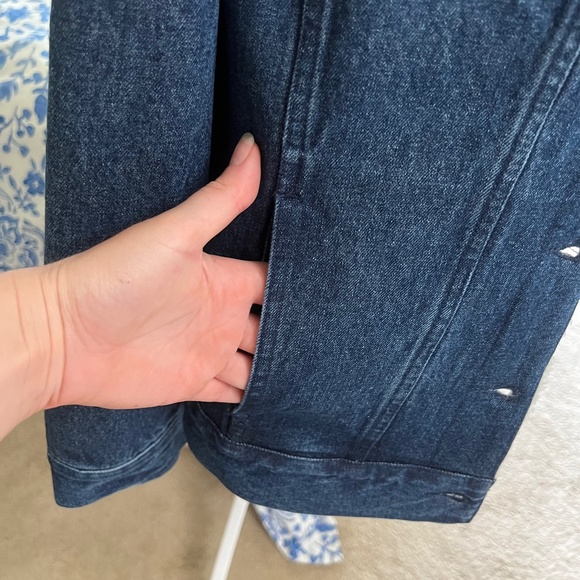 NWT Draper James Shearling Jean Jacket Size Medium (oversized) - Picture 10 of 16